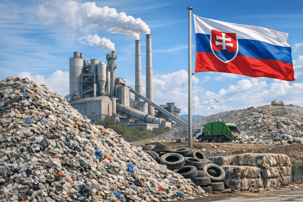 Závod ecorec Slovensko – výroba tuhých alternatívnych palív TAP z odpadu